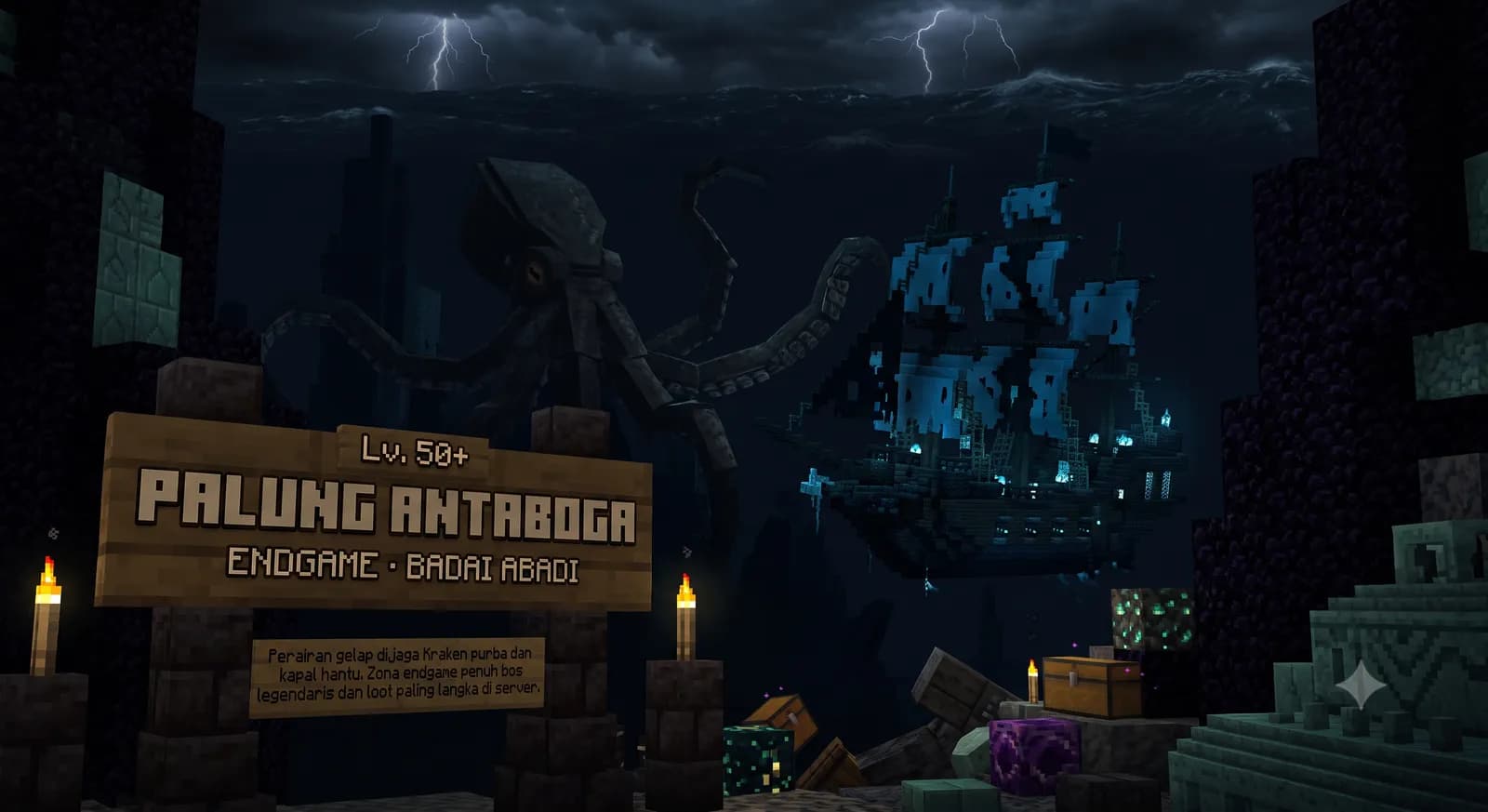 Palung Antaboga — palung gelap endgame dijaga Kraken purba dan kapal hantu bercahaya di server Untung99.